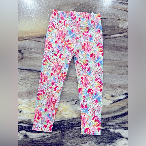Crown & Ivy Kids- Spring Bunny Leggings- Size 3T - Picture 4 of 6